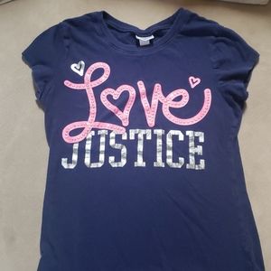 Girls justice shirt